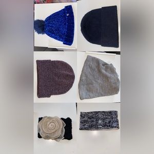 Bundle of 6 beanies/ headbands
